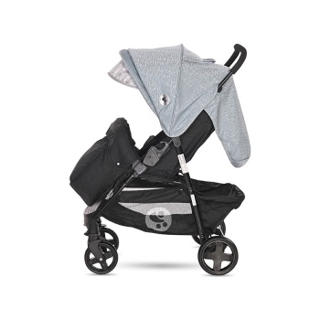 Lorelli kolica za bebe Martina black/sliver blue + footcover (2021)-1 Lorelli kolica za bebe Martina black/sliver blue + footcover (2021)-1